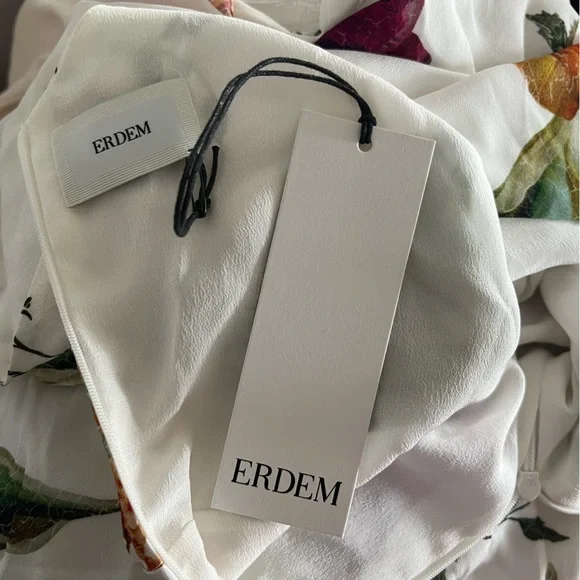 Erdem Brealey Bouquet Pattern Fraser Dress Size US4 | UK8 New with Tag - Picture 16 of 17